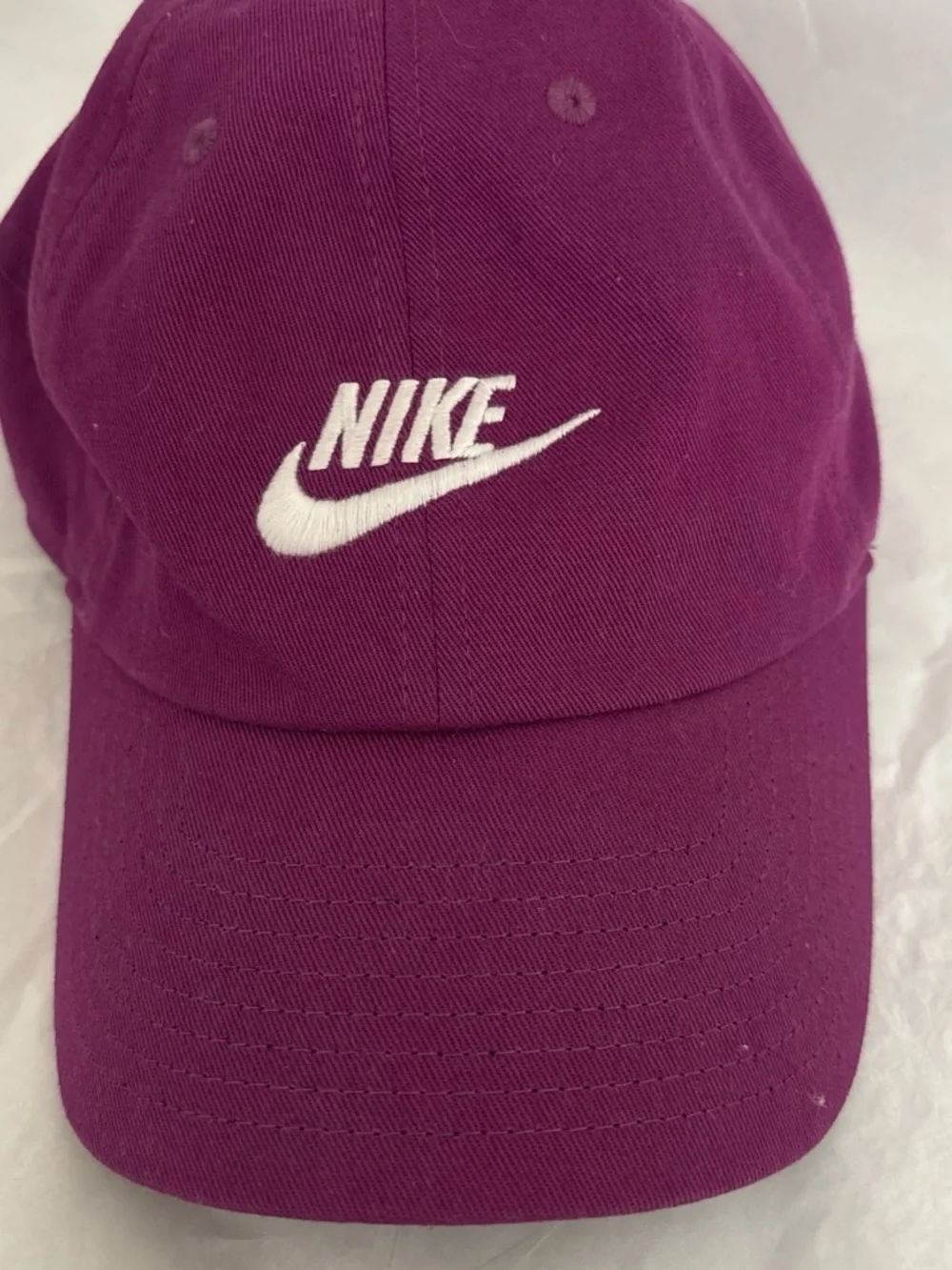 Nike Women's Plum Baseball Cap with White Swoosh